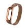 Сетчатый браслет для Xiaomi Mi Band 3 (розовое золото)