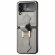 Кожаный чехол для Samsung Galaxy Z Flip 3 (серый)