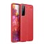 Чехол-накладка Litchi Grain для Samsung Galaxy S21+ (Plus) (красный)