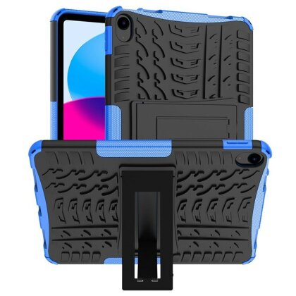 Чехол Hybrid Armor для iPad 10 2022 - 10,9 дюйма (черный + голубой)