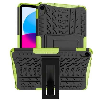 Чехол Hybrid Armor для iPad 10 2022 - 10,9 дюйма (черный + зеленый)
