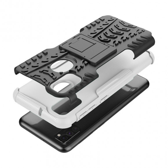Чехол Hybrid Armor для Samsung Galaxy M30s / Galaxy M21 (черный + белый) Чехол Hybrid Armor для Samsung Galaxy M30s / Galaxy M21 (черный + белый)