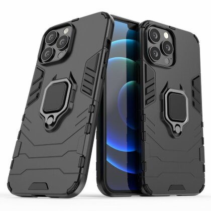 Чехол Armor Ring Holder для iPhone 13 Pro Max (черный)