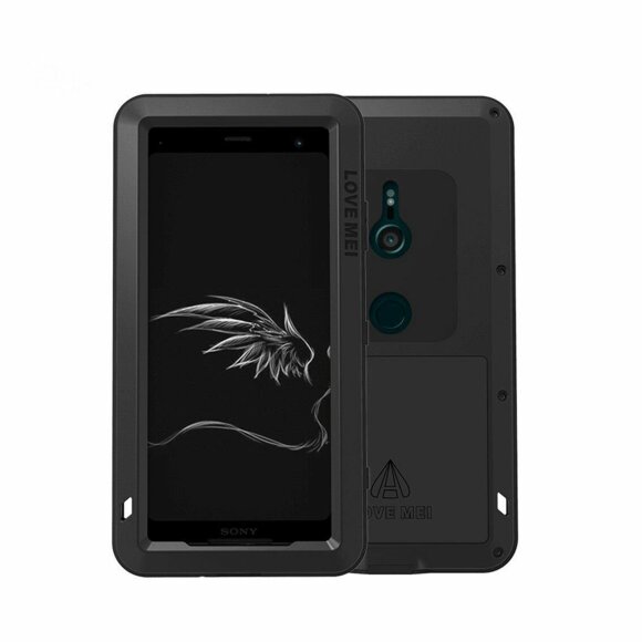 Гибридный чехол LOVE MEI для Sony Xperia XZ3 (черный)