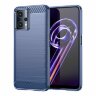 Чехол-накладка Carbon Fibre для Realme 9 Pro, Realme 9 5G (темно-синий)