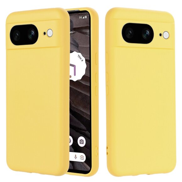 Силиконовый чехол Mobile Shell для Google Pixel 8 (желтый)