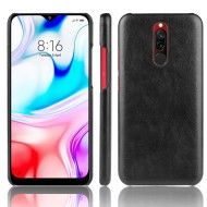 Кожаная накладка-чехол для Xiaomi Redmi 8 (черный) Кожаная накладка-чехол для Xiaomi Redmi 8 (черный)