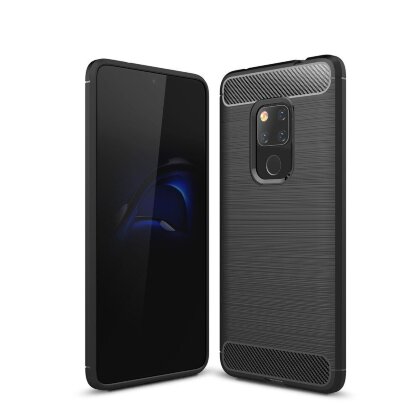 Чехол-накладка Carbon Fibre для Huawei Mate 20 (черный)