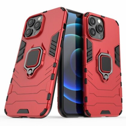 Чехол Armor Ring Holder для iPhone 13 Pro Max (красный)
