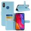 Чехол с визитницей для Xiaomi Mi 8 (голубой)