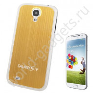 Задняя крышка алюминий+пластик для Samsung Galaxy S4 / i9500 (золото) Задняя крышка алюминий+пластик для Samsung Galaxy S4 / i9500 (золото)