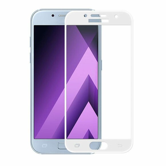 Защитное стекло FULL 3D для Samsung Galaxy A3 (2017) (белый)
