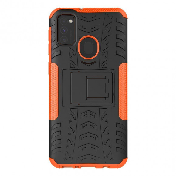 Чехол Hybrid Armor для Samsung Galaxy M30s / Galaxy M21 (черный + оранжевый) Чехол Hybrid Armor для Samsung Galaxy M30s / Galaxy M21 (черный + оранжевый)