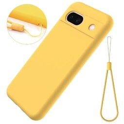 Силиконовый чехол Mobile Shell для Google Pixel 8a (желтый)