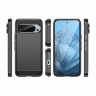Чехол-накладка Carbon Fibre для Google Pixel 9, Pixel 9 Pro (черный)