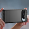 Чехол-накладка Carbon Fibre для Google Pixel 9, Pixel 9 Pro (черный)