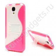 Чехол с подставкой для Samsung Galaxy S4 / i9500 (малиновый) Чехол с подставкой для Samsung Galaxy S4 / i9500 (малиновый)