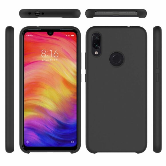 Силиконовый чехол Mobile Shell для Xiaomi Redmi Note 7 / Redmi Note 7 Pro (черный)