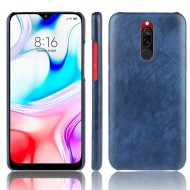 Кожаная накладка-чехол для Xiaomi Redmi 8 (синий) Кожаная накладка-чехол для Xiaomi Redmi 8 (синий)