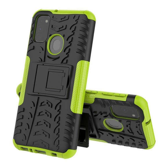 Чехол Hybrid Armor для Samsung Galaxy M30s / Galaxy M21 (черный + зеленый) Чехол Hybrid Armor для Samsung Galaxy M30s / Galaxy M21 (черный + зеленый)