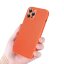 Чехол с текстурой нейлона для iPhone 13 (оранжевый)