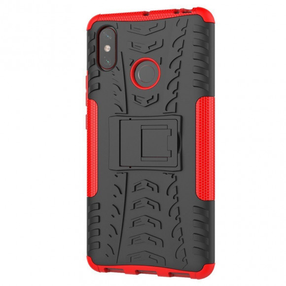 Чехол Hybrid Armor для Xiaomi Mi Max 3 (черный + красный) Чехол Hybrid Armor для Xiaomi Mi Max 3 (черный + красный)