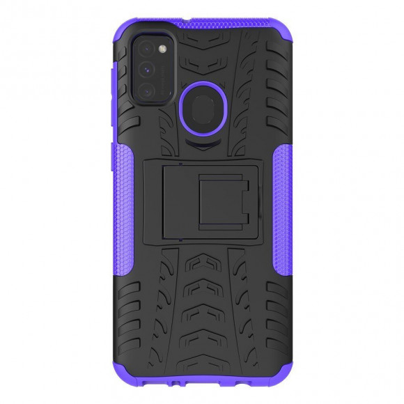 Чехол Hybrid Armor для Samsung Galaxy M30s / Galaxy M21 (черный + фиолетовый) Чехол Hybrid Armor для Samsung Galaxy M30s / Galaxy M21 (черный + фиолетовый)