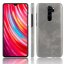 Кожаная накладка-чехол для Xiaomi Redmi Note 8 Pro (серый)