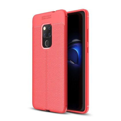 Чехол-накладка Litchi Grain для Huawei Mate 20 (красный)