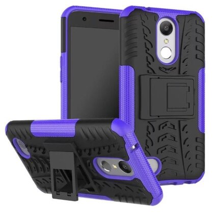 Чехол Hybrid Armor для LG K10 (2017) M250 (черный + фиолетовый)