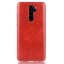 Кожаная накладка-чехол для Xiaomi Redmi Note 8 Pro (красный)