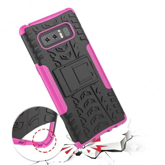 Чехол Hybrid Armor для Samsung Galaxy Note 8 (черный + розовый) Чехол Hybrid Armor для Samsung Galaxy Note 8 (черный + розовый)