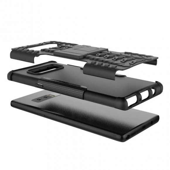 Чехол Hybrid Armor для Samsung Galaxy Note 8 (черный + розовый) Чехол Hybrid Armor для Samsung Galaxy Note 8 (черный + розовый)