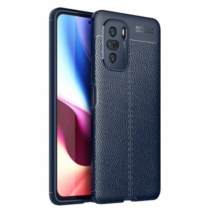 Чехол-накладка Litchi Grain для Xiaomi Mi 11i / Redmi K40 / Redmi K40 Pro / Xiaomi Poco F3 (темно-синий)