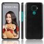 Кожаная накладка-чехол для Huawei Nova 5i Pro / Mate 30 Lite (черный)
