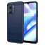 Чехол-накладка Carbon Fibre для Realme C33 (темно-синий)