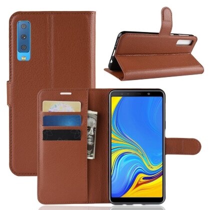 Чехол для Samsung Galaxy A7 (2018) (коричневый)