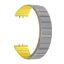 Ремешок для Samsung Galaxy Fit 3 Magnetic Silicone (серый, желтый)