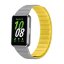 Ремешок для Samsung Galaxy Fit 3 Magnetic Silicone (серый, желтый)