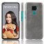 Кожаная накладка-чехол для Huawei Nova 5i Pro / Mate 30 Lite (серый)