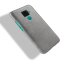 Кожаная накладка-чехол для Huawei Nova 5i Pro / Mate 30 Lite (серый)