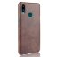 Кожаная накладка-чехол для Samsung Galaxy A10s (коричневый)