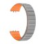 Ремешок для Samsung Galaxy Fit 3 Magnetic Silicone (серый, оранжевый)