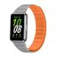 Ремешок для Samsung Galaxy Fit 3 Magnetic Silicone (серый, оранжевый)