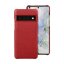 Кожаный чехол Cowhide для Google Pixel 6 (красный)