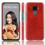 Кожаная накладка-чехол для Huawei Nova 5i Pro / Mate 30 Lite (красный)