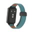 Кожаный ремешок с магнитной застежкой для Honor Band 9 (сине-зеленый)