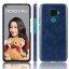 Кожаная накладка-чехол для Huawei Nova 5i Pro / Mate 30 Lite (синий)