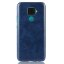 Кожаная накладка-чехол для Huawei Nova 5i Pro / Mate 30 Lite (синий)