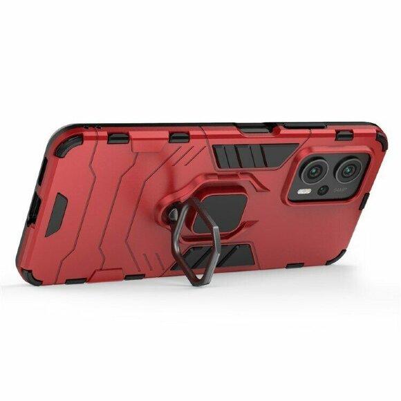 Чехол Armor Ring Holder для Poco X4 GT (красный)